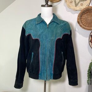 Vintage Pioneer Wear Leather Suede Jacket Coat Men’s Women’s Unisex Size Medium